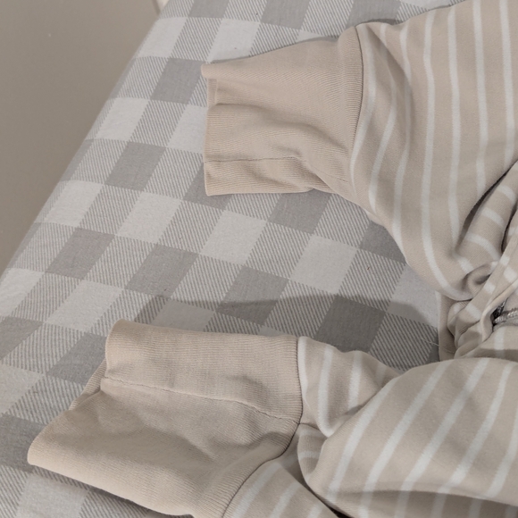 Gray Striped Kids Pajamas - Picture 4 of 4